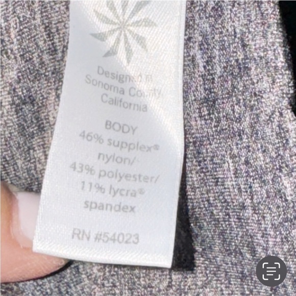 ATHLETA Straight Up Heather Charcoal Grey Yoga Legging Pants size Medium #919179 - Picture 9 of 12